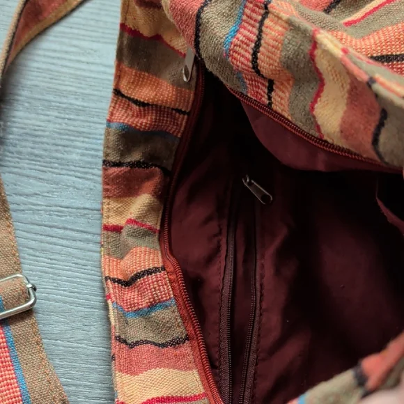 Striped Multicolor Shoulder Bag - Picture 2 of 5